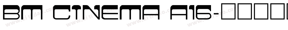 BM cinema A16字体转换
